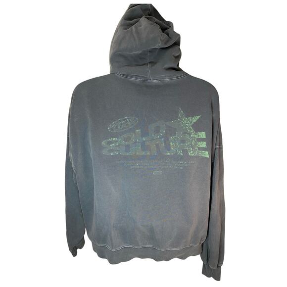 Cold Culture Hoodie Men’s Size XL Gray Green Stars Pullover Sweatshirt - Picture 1 of 12